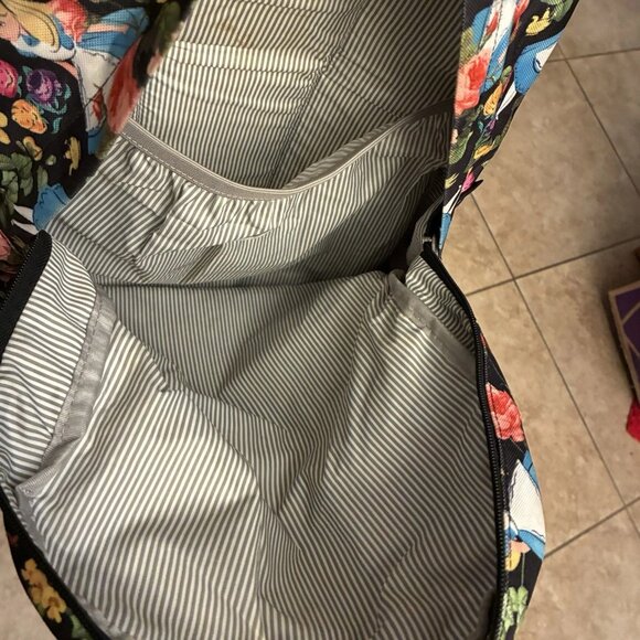 Rare Loungefly Disney Alice in Wonderland Floral Backpack Full Size Laptop Sleev